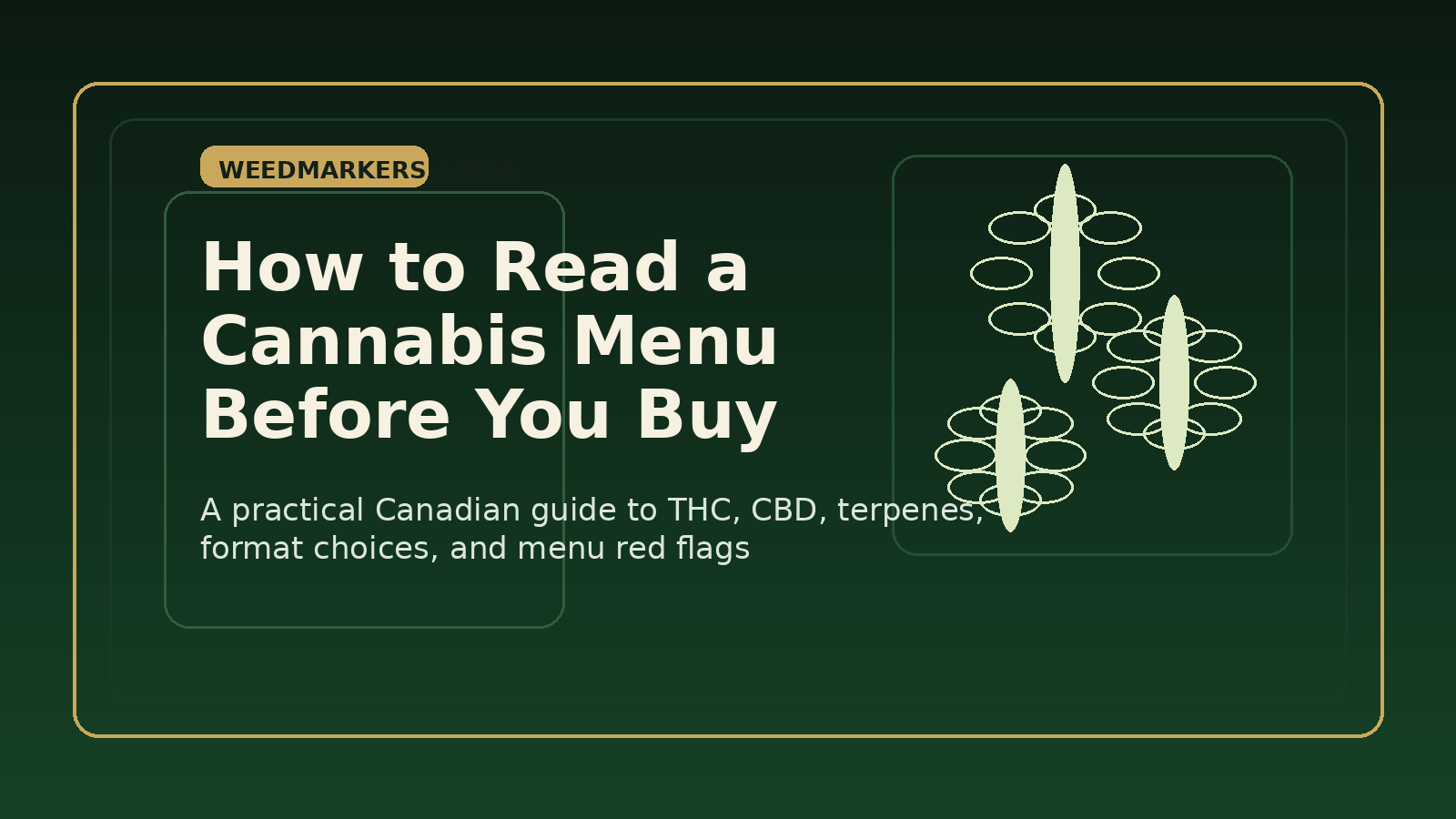 How to Read a Cannabis Menu Before You Buy in Canada: THC, Terpenes, Formats & Red Flags
