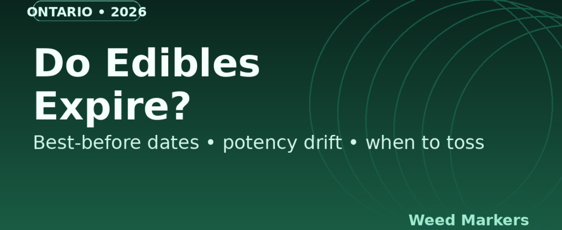 Do Edibles Expire? Best-Before Dates, Potency Drift & When to Toss Them (Ontario 2026)