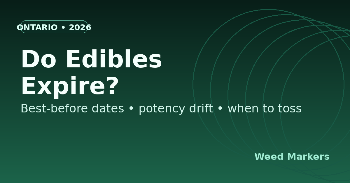Do Edibles Expire? Best-Before Dates, Potency Drift & When to Toss Them (Ontario 2026)
