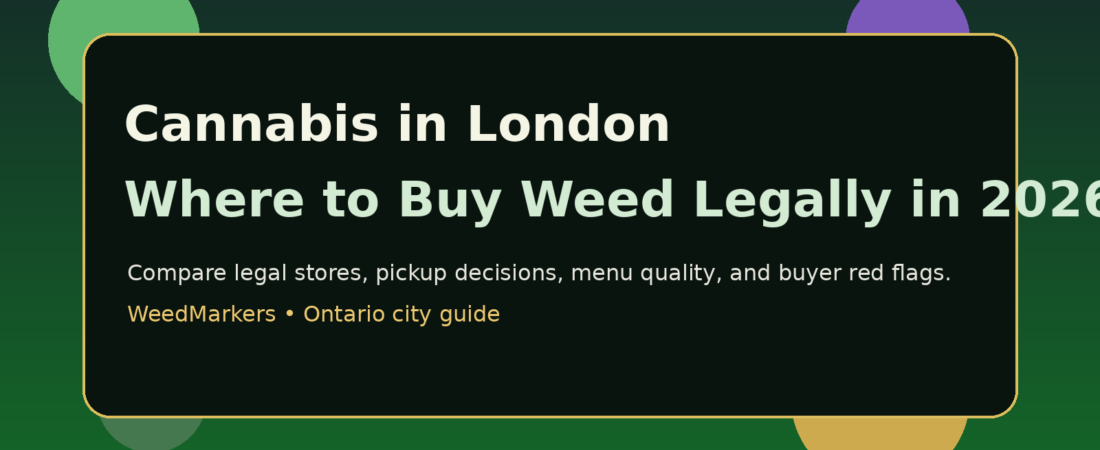 Cannabis in London: Where to Buy Weed Legally in 2026
