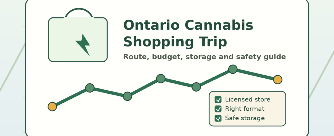 How to Plan a Cannabis Shopping Trip in Ontario: Route, Budget, Storage & Safety (2026)