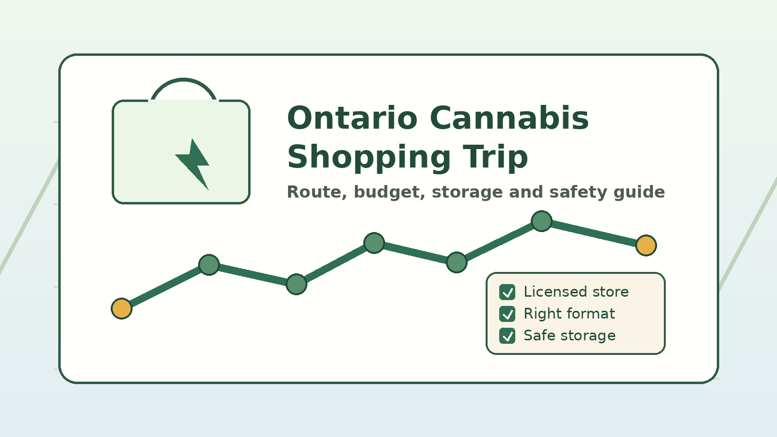 How to Plan a Cannabis Shopping Trip in Ontario: Route, Budget, Storage & Safety (2026)