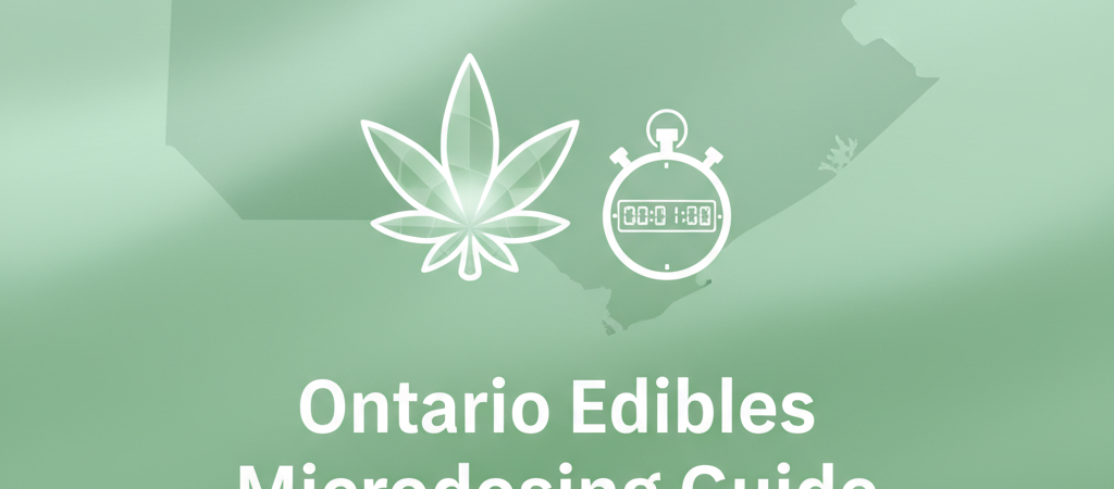 How to Microdose Edibles Safely in Ontario (2026): Timers, Dose Increments & Stop Rules