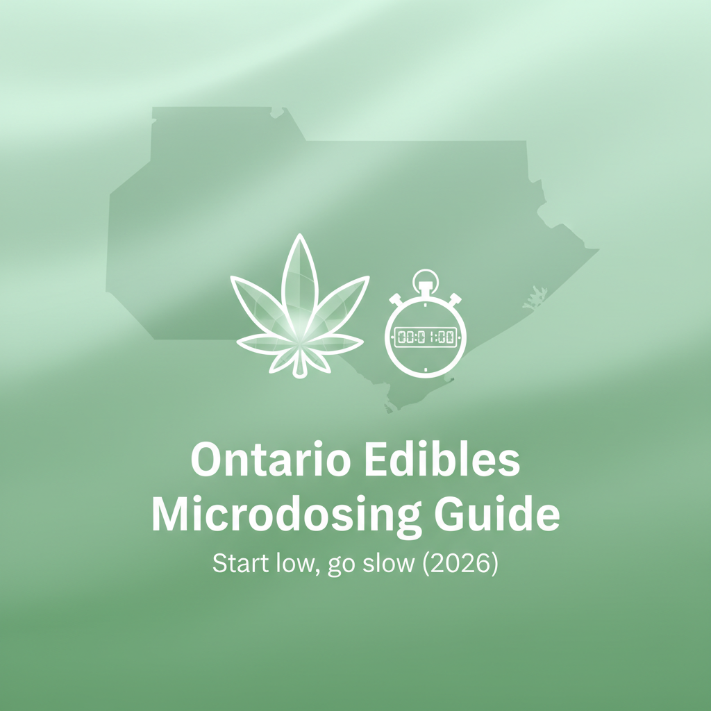 How to Microdose Edibles Safely in Ontario (2026): Timers, Dose Increments & Stop Rules