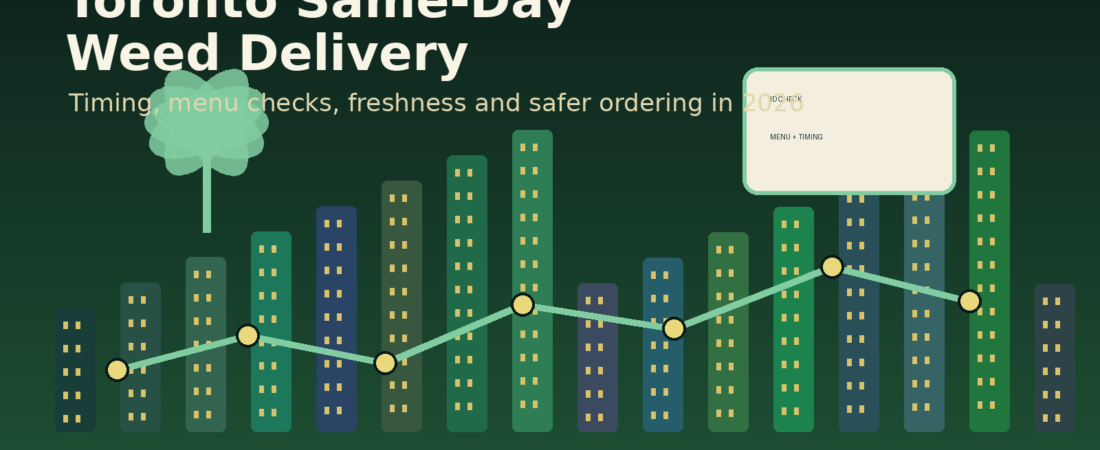How to Choose Same-Day Weed Delivery in Toronto: Timing, Menu Checks & Safety (2026)