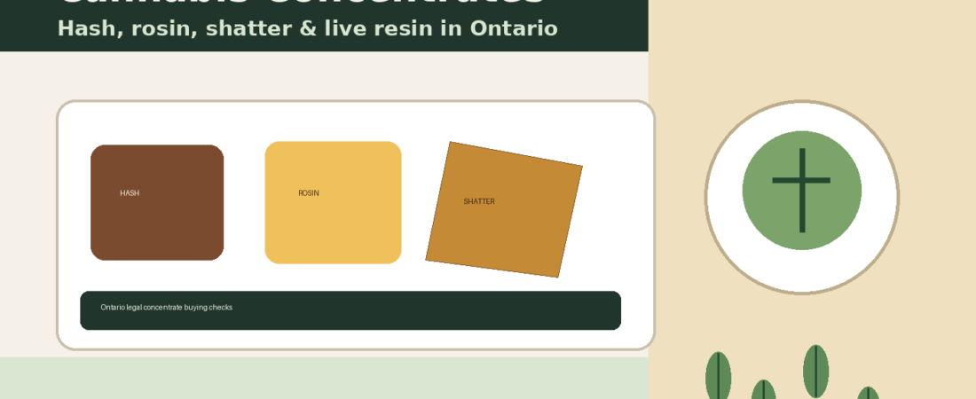 How to Choose Cannabis Concentrates in Ontario: Hash, Rosin, Shatter, Live Resin & Safer Buying Checks (2026)