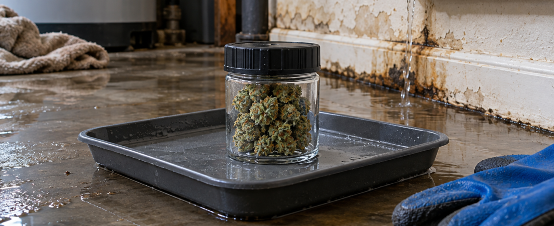 Cannabis After a Flood or Water Leak in Canada: Packaging, Contamination and Disposal (2026)